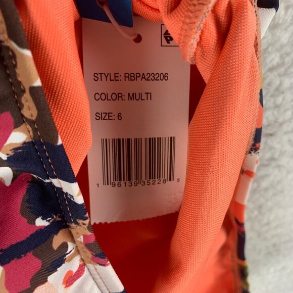 Bleu Rod Beattie Women's Animal Print Cap Sleeve One Piece Swimsuit Size 6 NWT - Picture 4 of 8